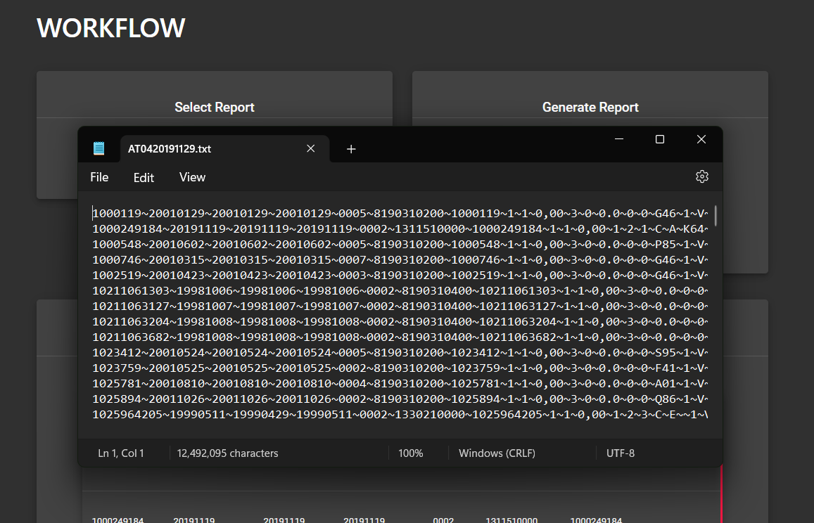 SIRDCAT: Information System for Data Compilation and Construction of Transmission Files